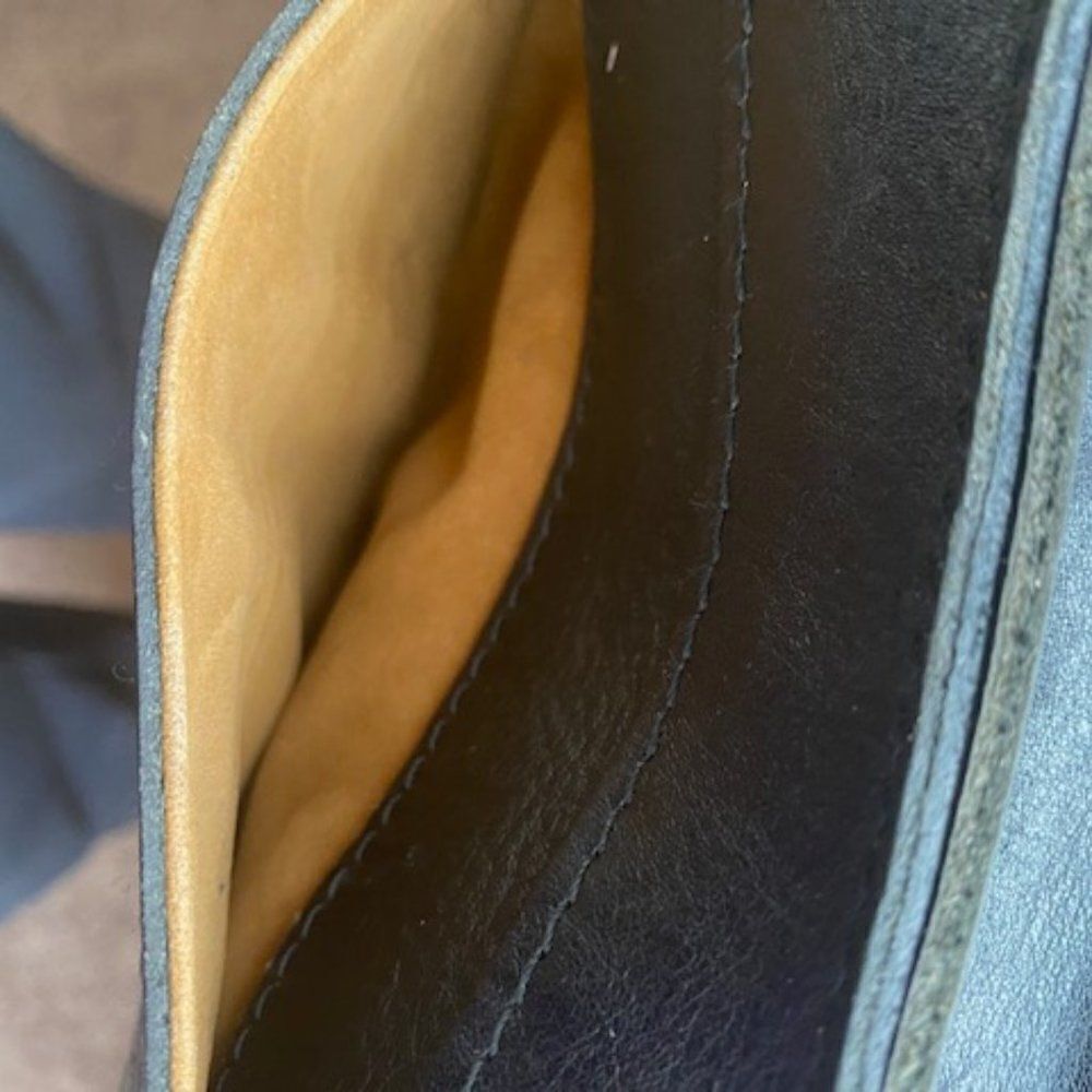 Patricia Nash Black London Smooth Leather Messenger Crossbody Bag - Picture 9 of 16